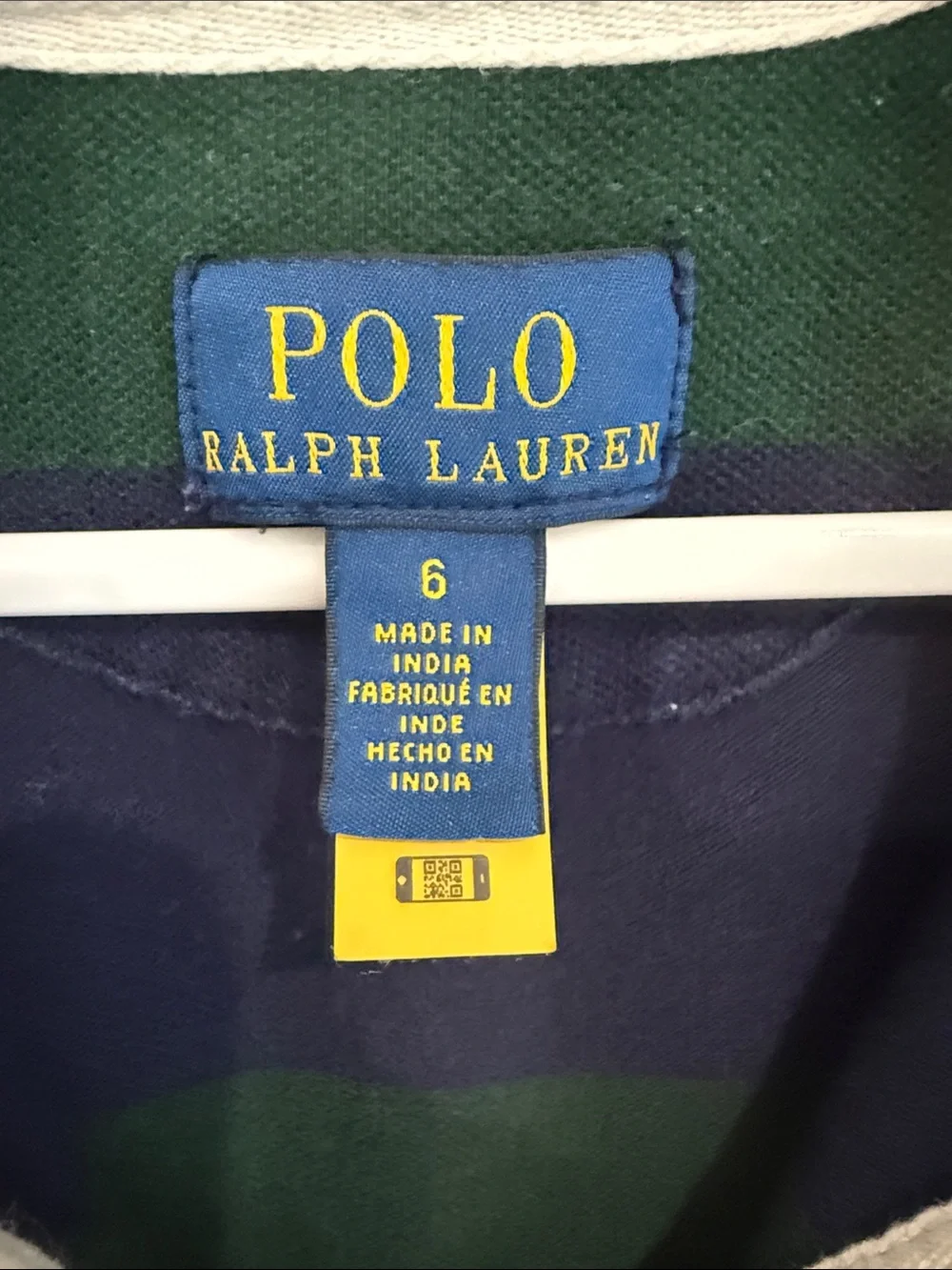 Polo by Ralph Lauren Navy, Green & Burgundy Striped Rugby Dress